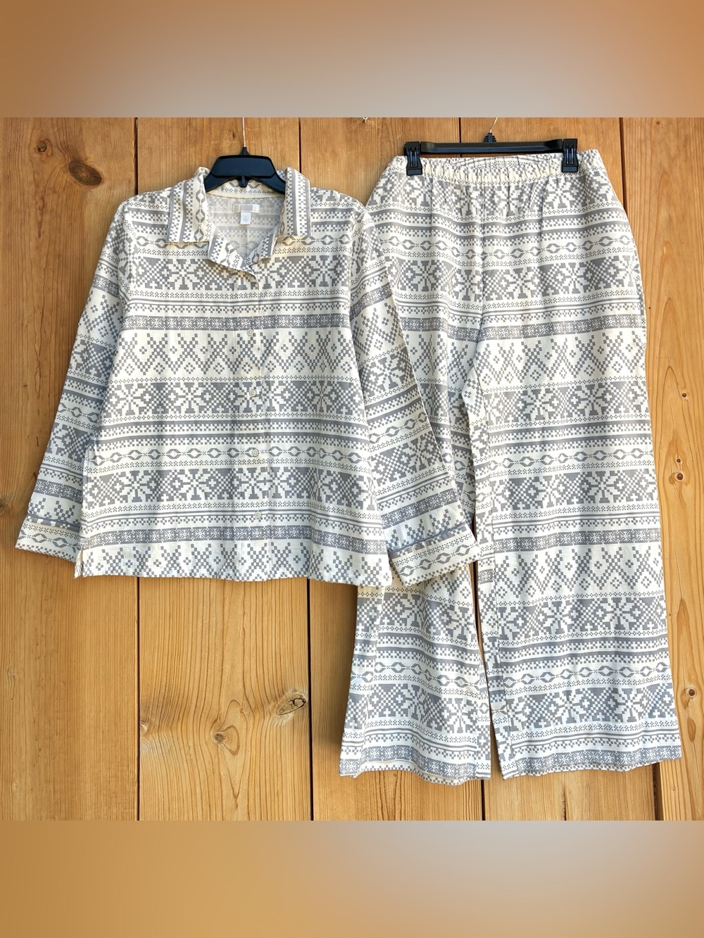 Nordstrom Rack NWOT Winter Snowflake Pajama Set Sz Large